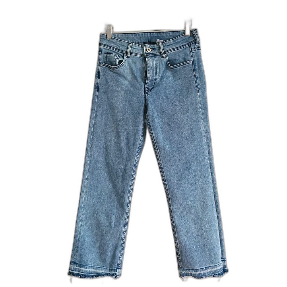H&M Light Blue Straight Leg Ankle Jeans Size 4